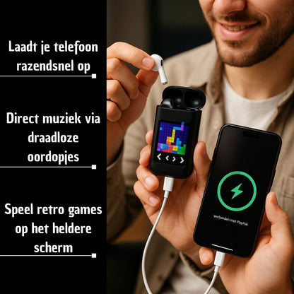 Flexbeat 3-in-1 | Draadloze Oplader, Speaker & Telefoonhouder